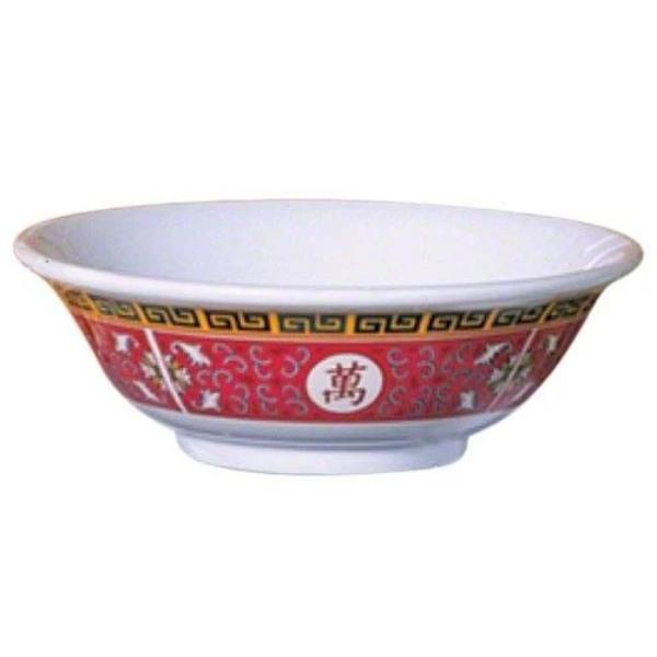 Picture of Yanco International LG-5070 8 in. Melamine Bowl with Chinese Style, Red & White - 42 oz
