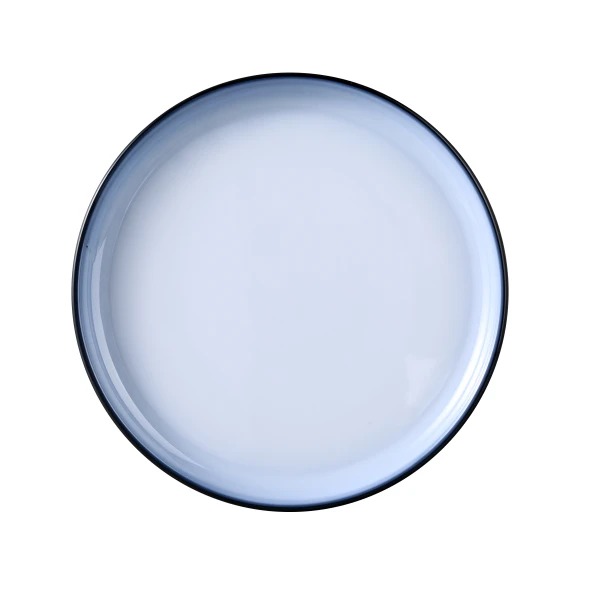 Picture of Yanco International SN-112 11.5 x 1 in. Sentry Deep Round Plate, White & Black