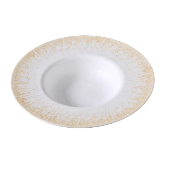 Picture of Yanco International OP-511 11.5 x 2.25 in. Optimum Soup & Pasta Bowl, White & Brown - 20 oz
