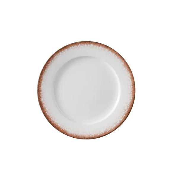 Picture of Yanco International PR-107 7.25 x 0.75 in. Porto Bread Plate, White & Brown