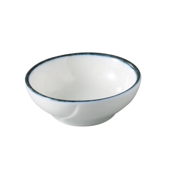 Picture of Yanco International MR-502 2.87 x 1 in. Mars Sauce Dish, White & Blue - 1.5 oz