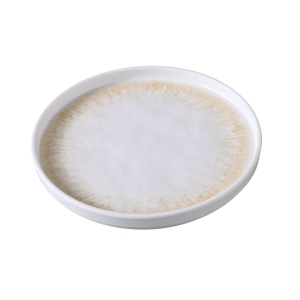 Picture of Yanco International OP-108 8.12 x 0.75 in. Optimum Round Plate with Upright Rim, White & Brown