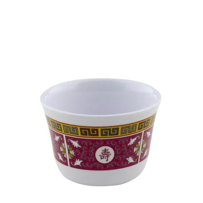 Picture of Yanco International LG-9152 Melamine Tea Cup with Chinese Style - Red & White