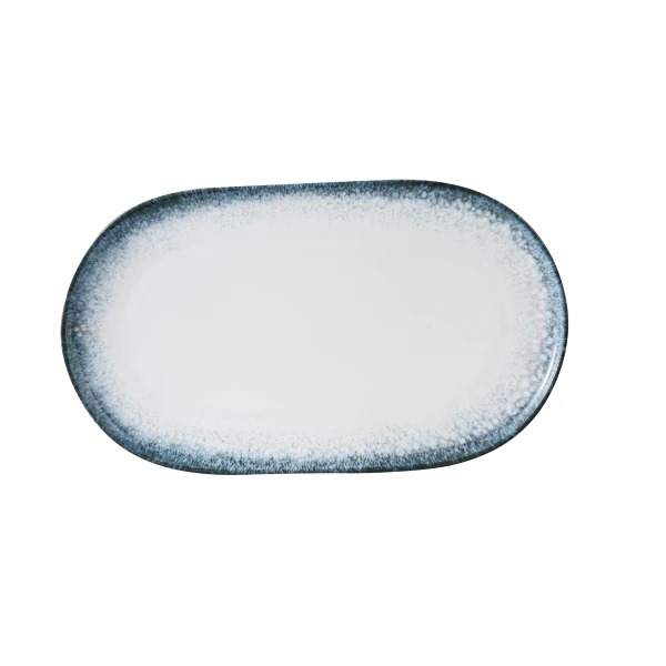 Picture of Yanco International MR-215 15.5 x 9 x 1 in. Mars Coupe Oval Plate, White & Blue