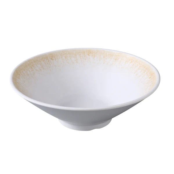 Picture of Yanco International OP-410 9.75 x 3.25 in. Optimum Bowl, White & Brown - 50 oz