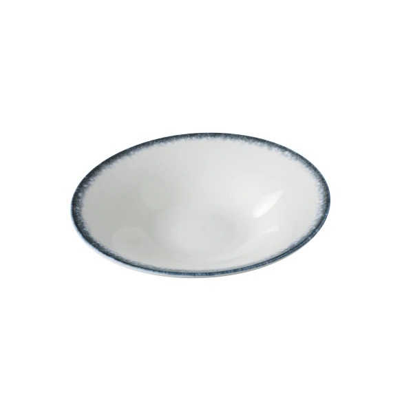 Picture of Yanco International MR-409 9.12 x 1.62 in. Mars Soup Plate, White & Blue - 9 oz