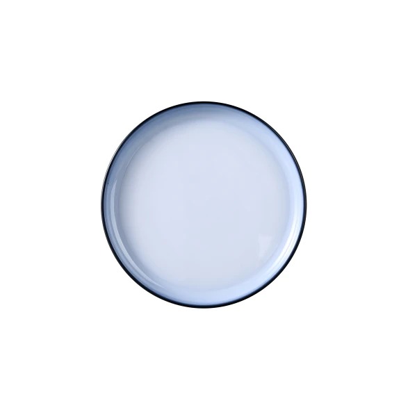 Picture of Yanco International SN-107 7.5 x 0.87 in. Sentry Deep Round Plate, White & Black