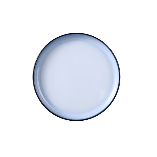 Picture of Yanco International SN-109 8.87 x 0.87 in. Sentry Round Deep Plate - White & Black