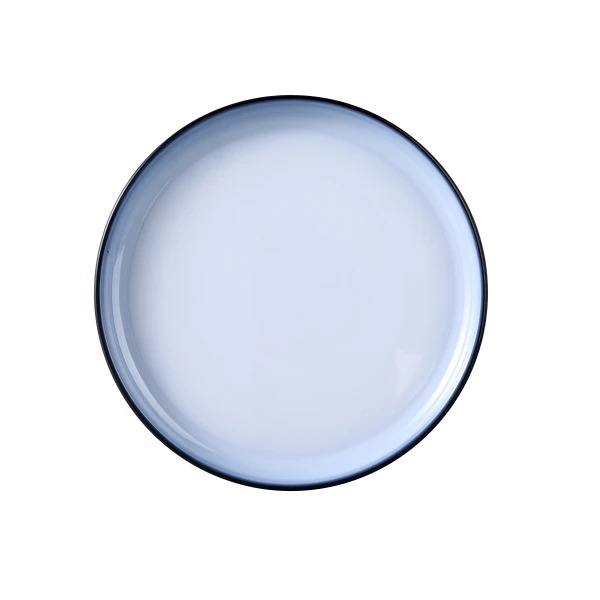 Picture of Yanco International SN-110 10.25 x 1 in. Sentry Round Deep Plate - White & Black