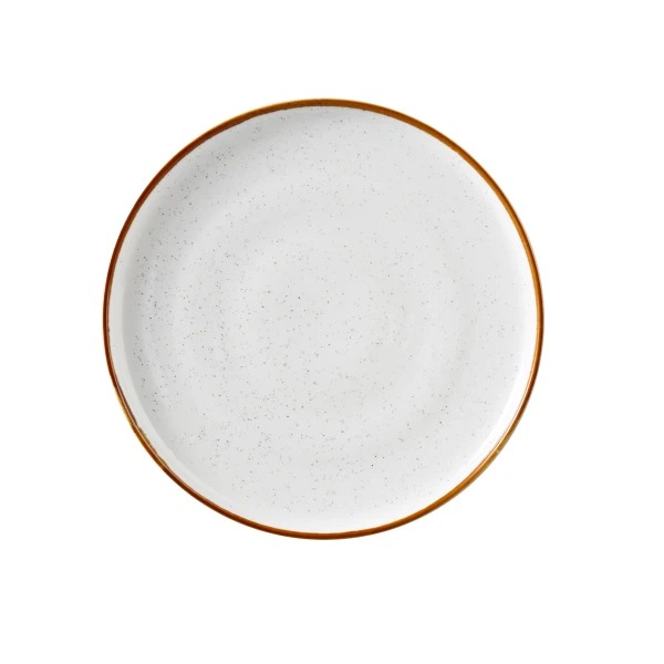 Picture of Yanco International GL-110 10 x 1 in. Glory Round Plate with Up-Right Rim - White