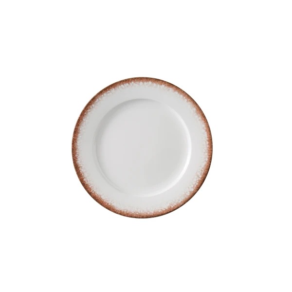 Picture of Yanco International PR-106 6.25 x 0.5 in. Porto Bread Plate - White & Brown