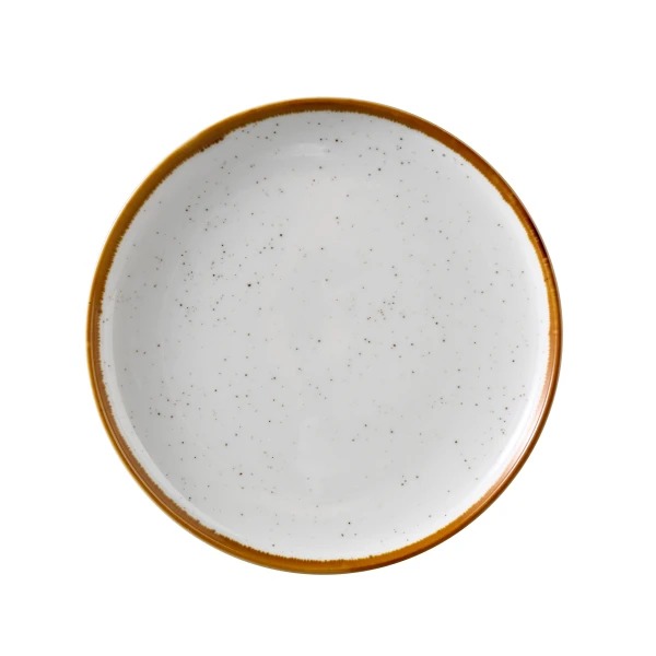 Picture of Yanco International GL-107 7 0.87 x 0.87 in. Glory Round Plate with Up-Right Rim, White