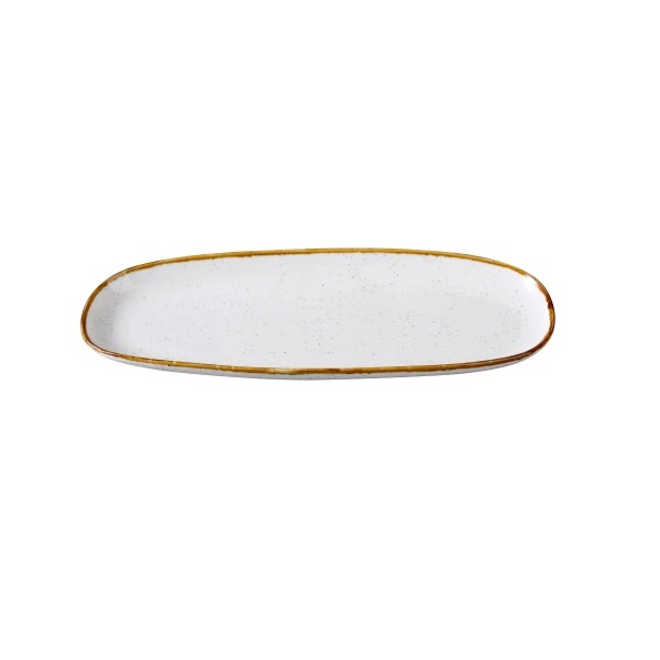 Picture of Yanco International GL-209 9 x 4.25 x 0.87 in. Glory Oval Plate, White