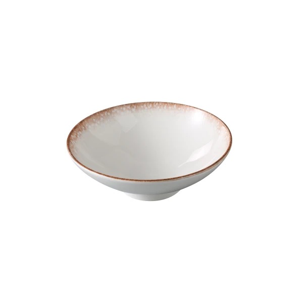 Picture of Yanco International PR-507 7.62 x 2.62 in. Porto Bowl, White & Brown - 23.5 oz
