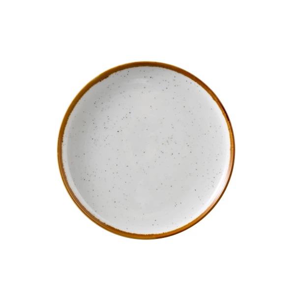 Picture of Yanco International GL-106 6.5 x 0.75 in. Glory Round Plate with Up-Right Rim, White