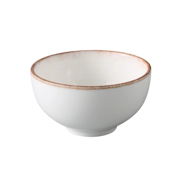 Picture of Yanco International PR-504 4.5 x 2.5 in. Porto Rice Bowl, White & Brown - 10 oz