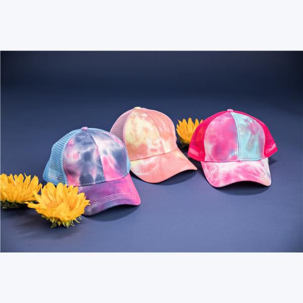 Picture of Youngs 42034 Tie-Dye Trucker Hat, 3 Assorted Color