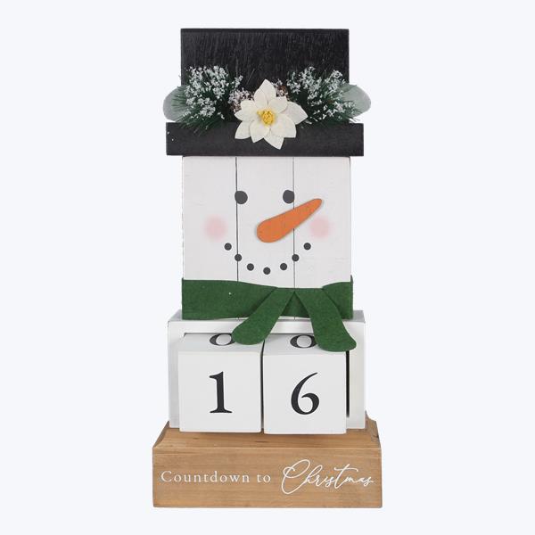 Picture of Youngs 92307 Wood Wintergreen Christmas Tabletop Countdown Calendar