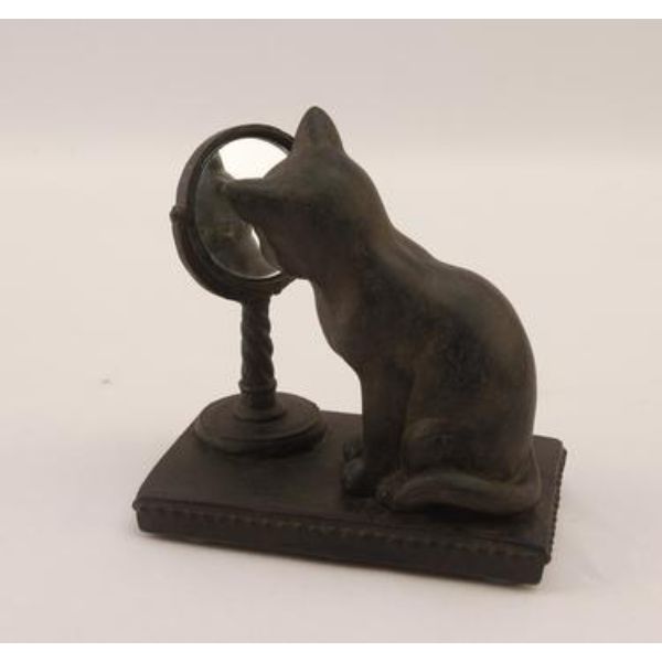 Picture of Youngs 11708 Resin Cat with Mirror