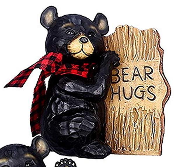 Picture of Youngs 18795 Resin Black Bear Figurine - 6 Assorted
