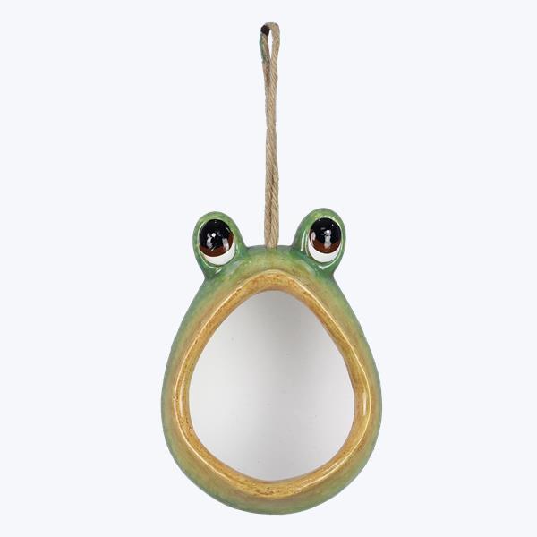 Picture of Youngs 72526 Ceramic Frog Bird Feeder