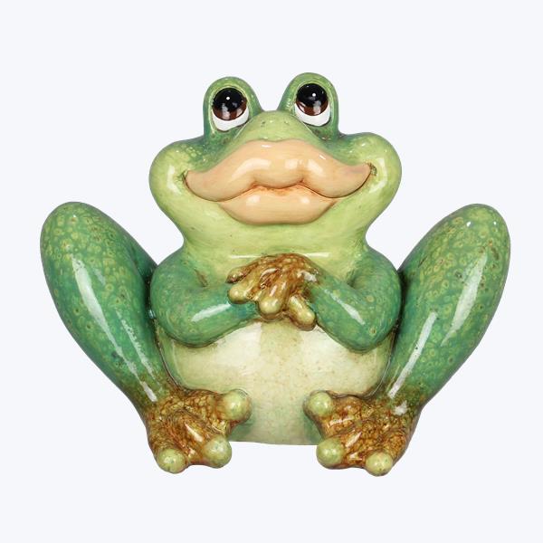Picture of Youngs 72528 Ceramic Frog Figurine