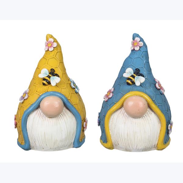 Picture of Youngs 73299 Resin Gnome Garden & Tabletop Decor&#44; Assorted Style - Set of 2