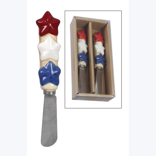 Picture of Youngs 73432 Ceramic 4th of July Spreader - 2 Piece