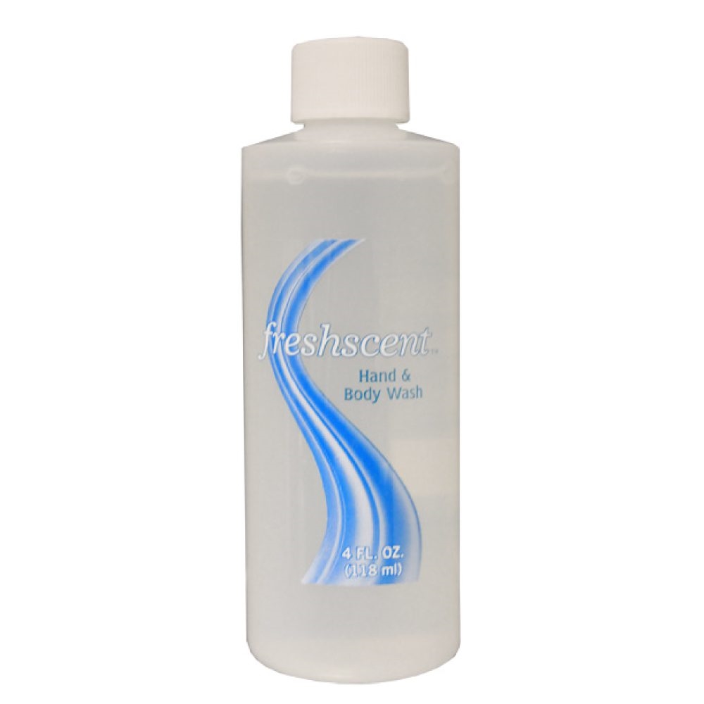 Picture of Freshscent  FBG4 Freshscent 4 oz. Hand & Body Wash (clear bottle) (USA) Case of  60