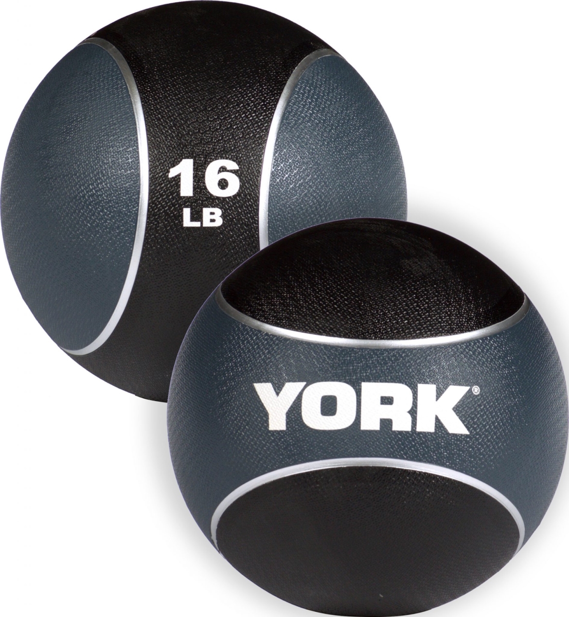 65116 16 lbs 2 Tone Medicine Rubber Ball, Navy Blue