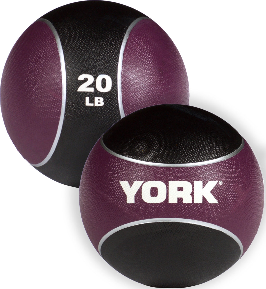 20 lbs 2 Tone Medicine Rubber Ball, Purple