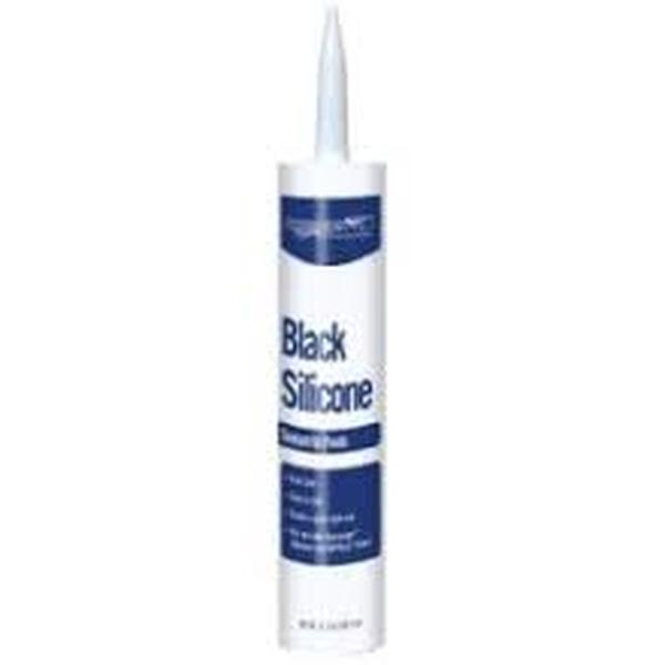 AQSPRO29186 10.1 oz Black Silicone Window & Door Caulk