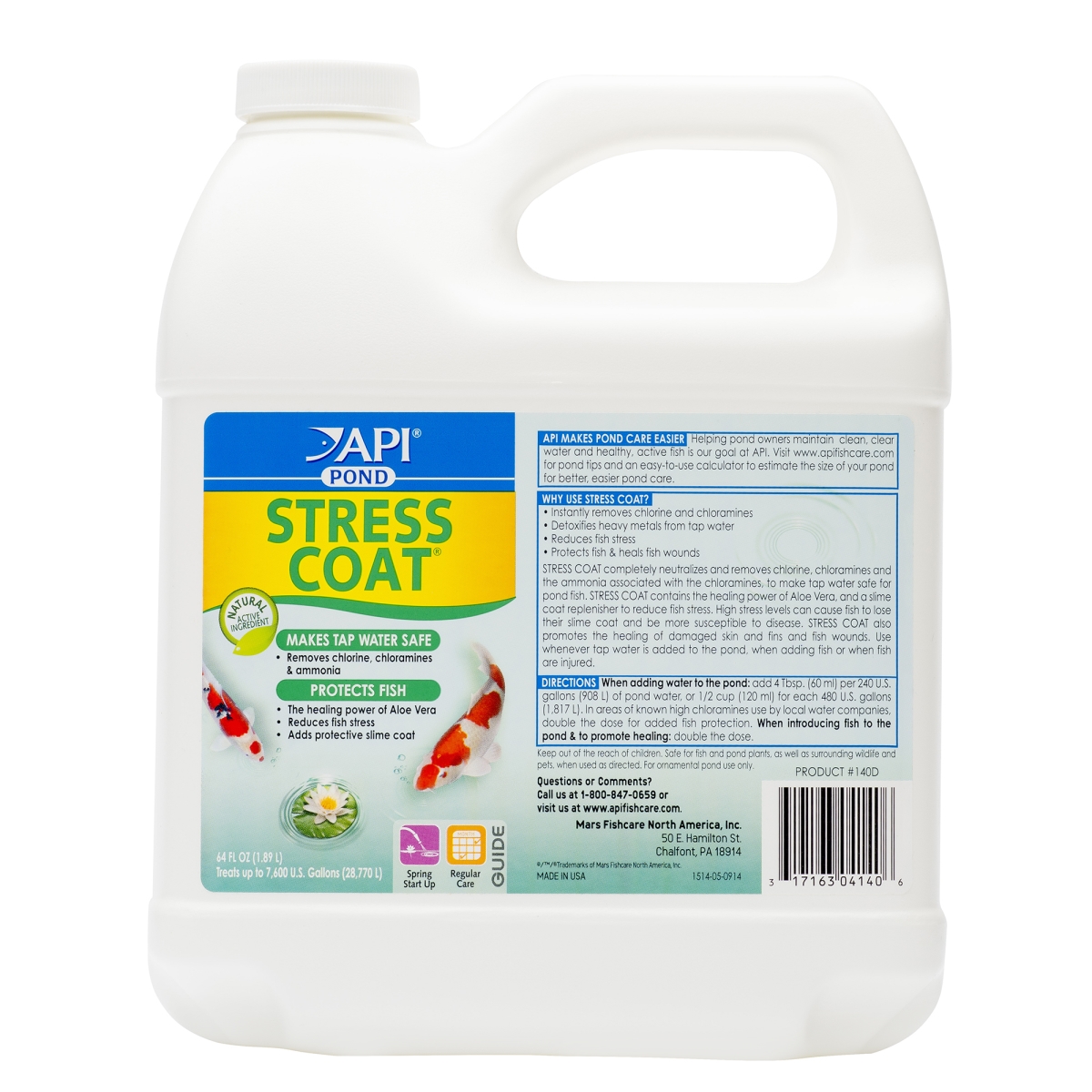 Mars Fishcare AP140D 64 oz Pondcare Stress Coat