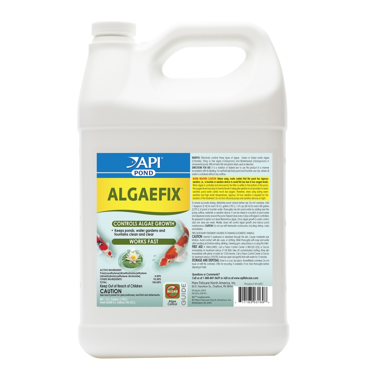 Mars Fishcare AP169C 1 gal Pond Care Algaefix Algae Control
