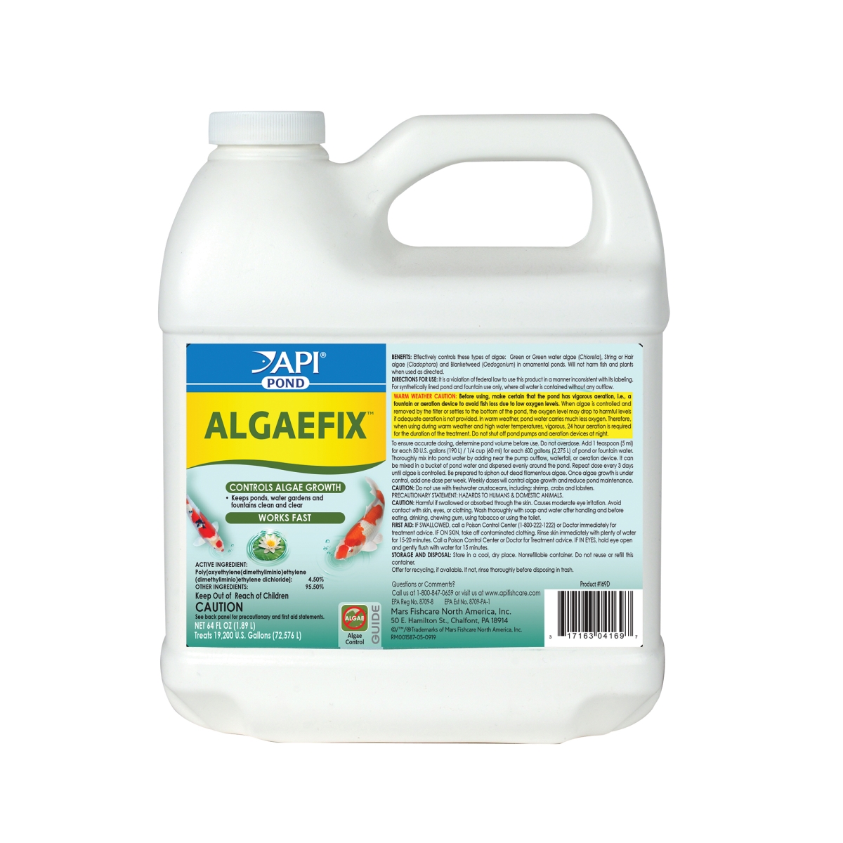 Mars Fishcare  64 oz Pond Care Algaefix Algae Control