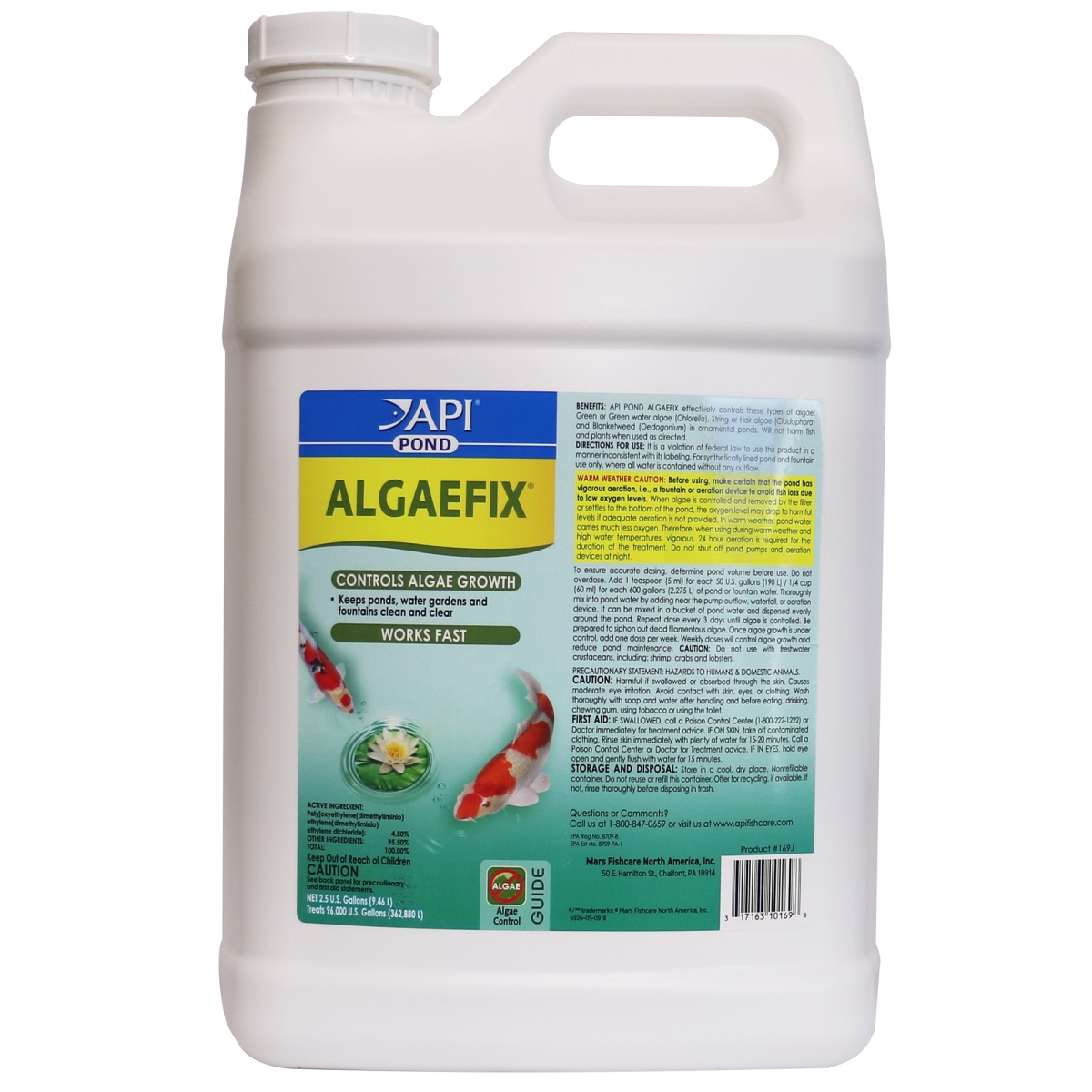 Mars Fishcare AP169J 2.5 gal Pond Care Algaefix Algae Control
