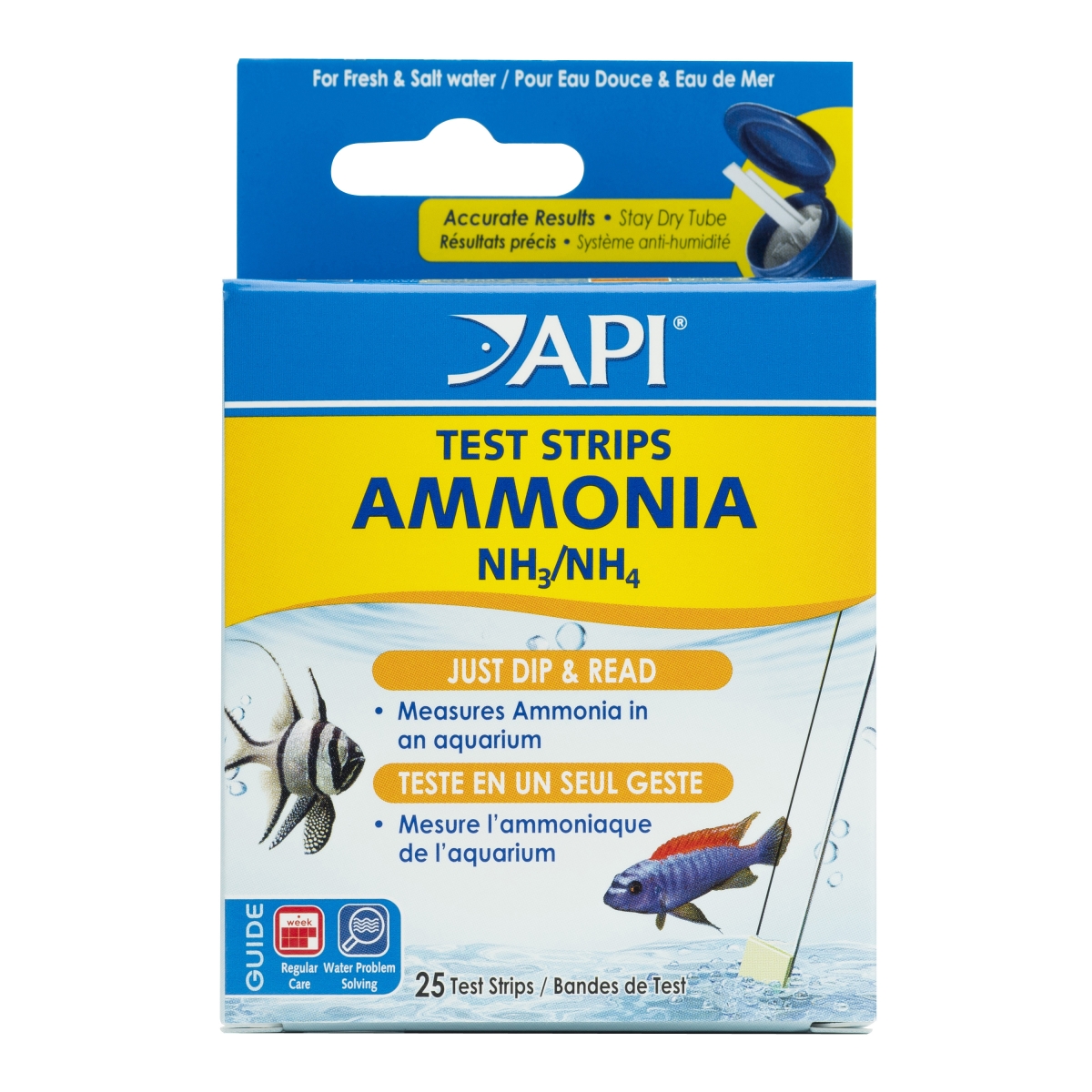 Mars Fishcare AP33D API Ammonia Aquarium Test Strips