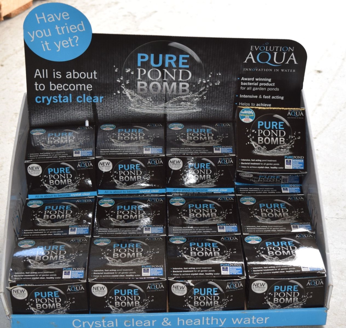 Picture of Evolution Aqua EVPONDBOMB36 Pond Bomb Counter Top Display - Pack of 36