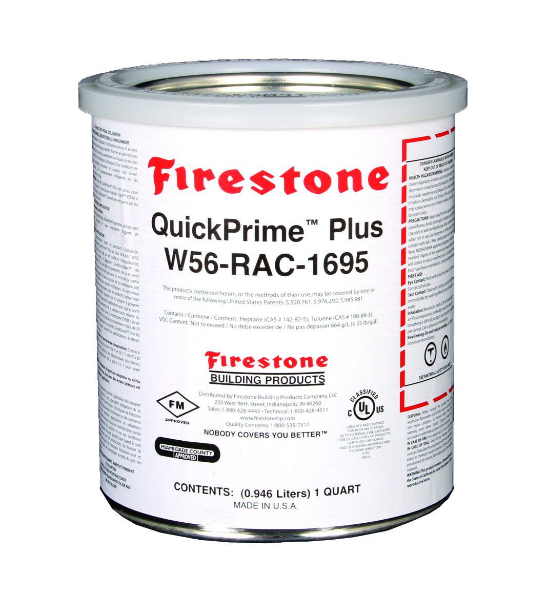 32 oz Firestone QuickPrime Plus Seaming Tape Primer - 1 qt.