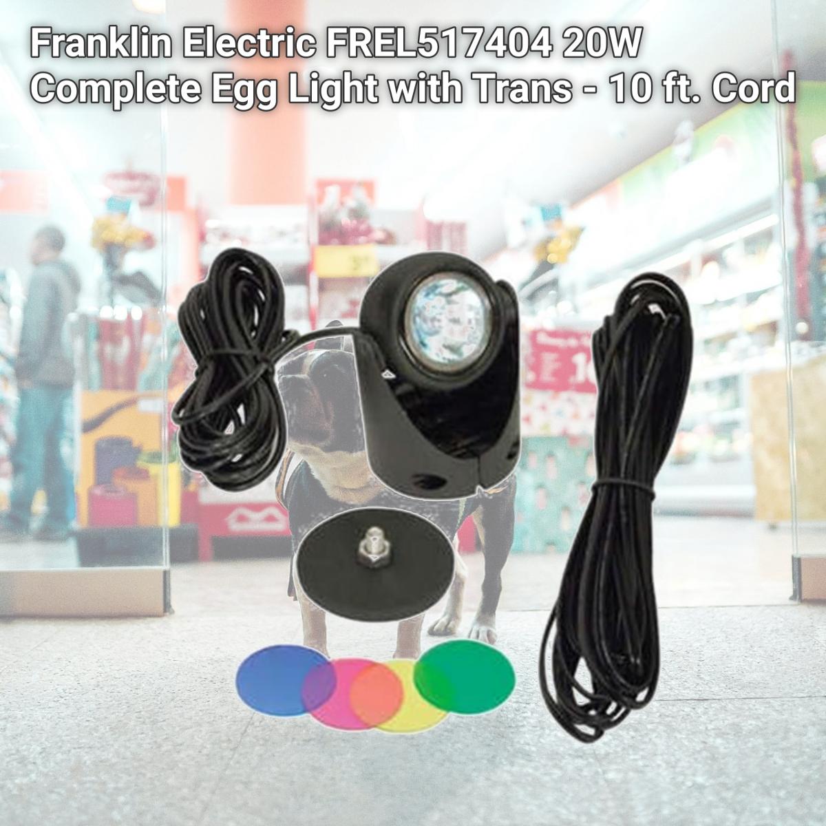 Picture of Franklin Electric FREL517404 20W Complete Egg Light with Trans - 10 ft. Cord