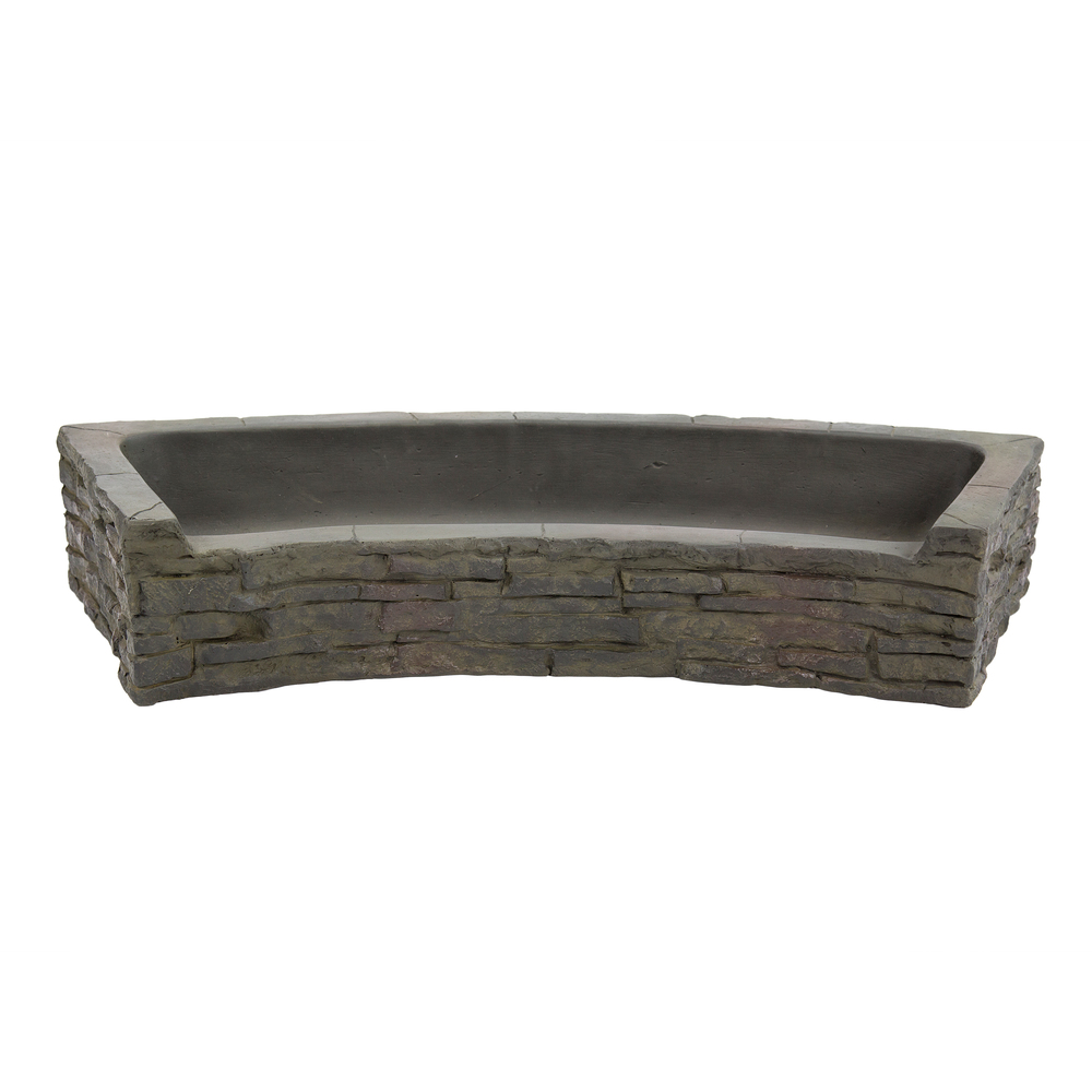 AQS78281 Front-Spill Straight Stacked Slate Topper