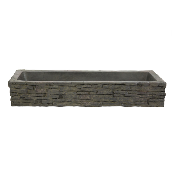 AQS78286 Quad-Spill Curved Stacked Slate Topper