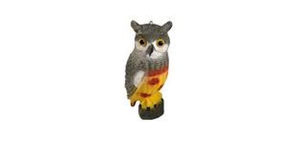 Owl Bird Deterrent Fake Horned Owl Decoy