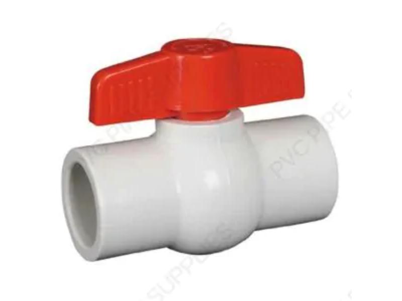 DURS1007W 0.75 in. PVC Compact Socket Ball Valve, White
