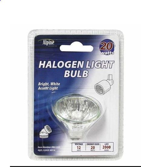Alpine  20W 12V Halogen Bulb for MR16-Display