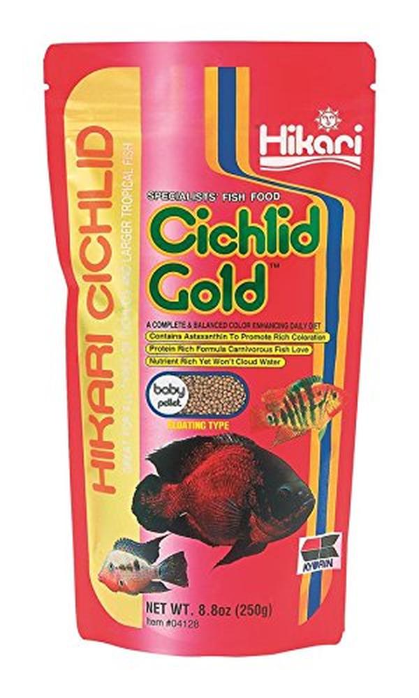 Picture of Hikari HIK04128 8.8 oz Discontinued Cichlid Gold Baby Floating Pellets