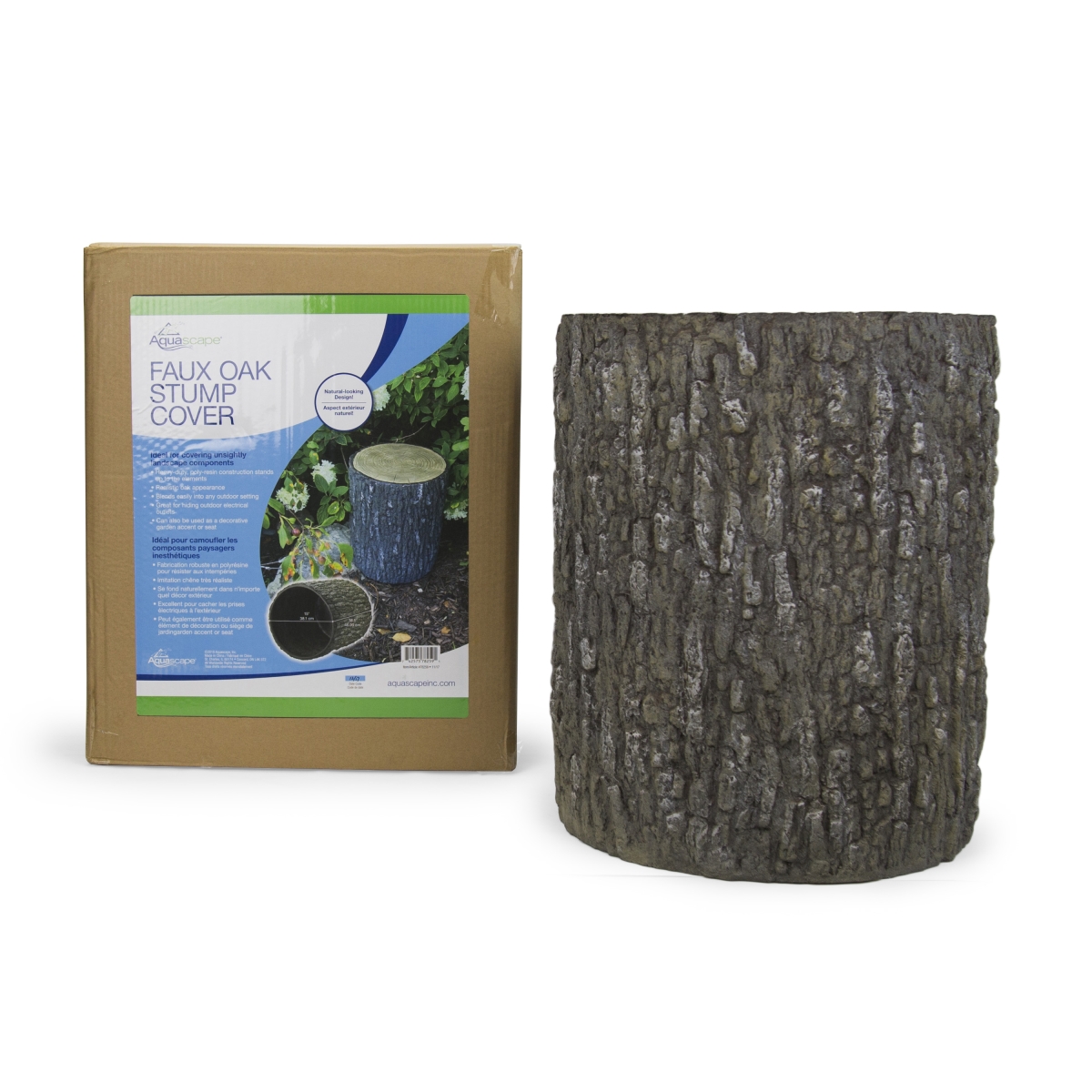 AQS78259 Faux Oak Stump Cover