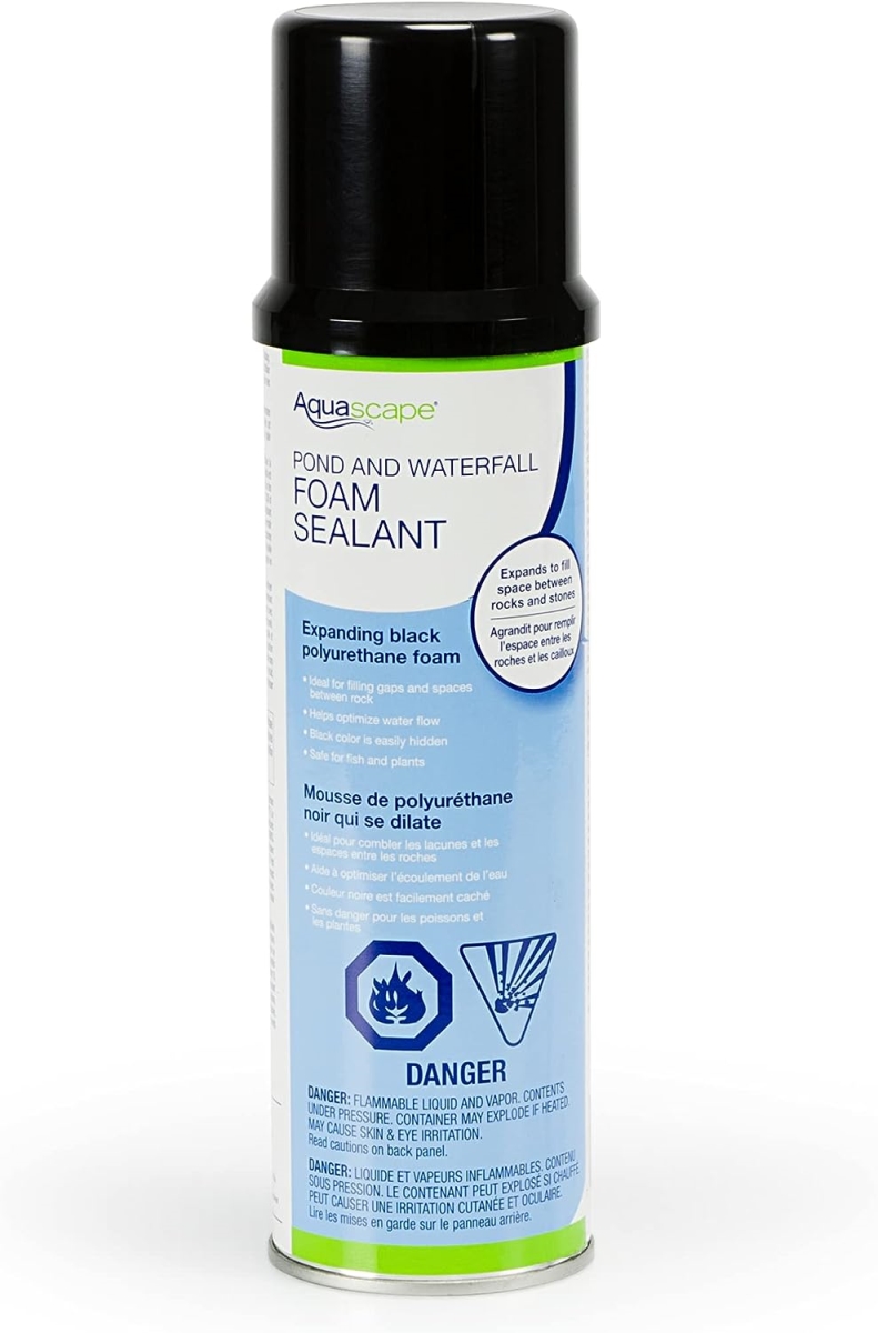 AQS82002 12 oz Black Waterfall Foam Can