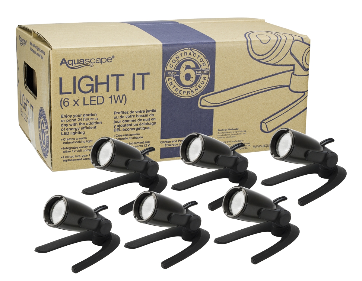 AQS84045 1W LED Spotlight Contractor - Pack of 6