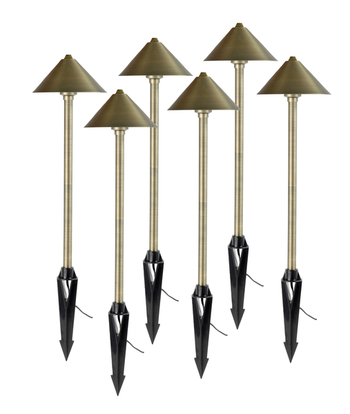 Picture of Aquascapei AQS84066 3W Path & Area LED Dome Top Landscape Light&#44; Brown - Pack of 6